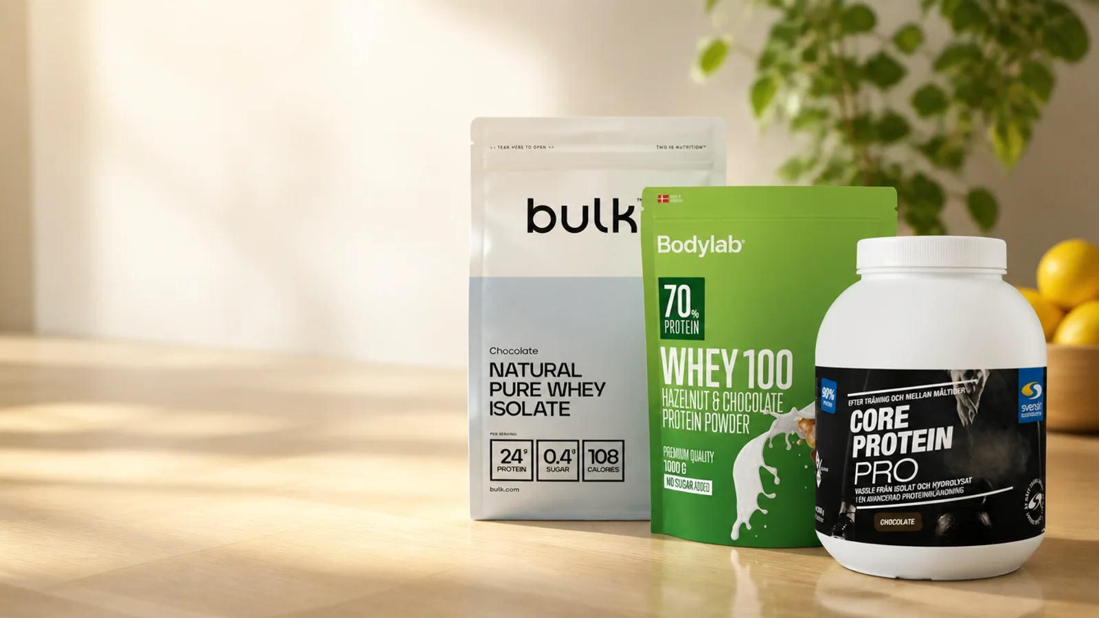 proteinpulver uden tilsat sukker