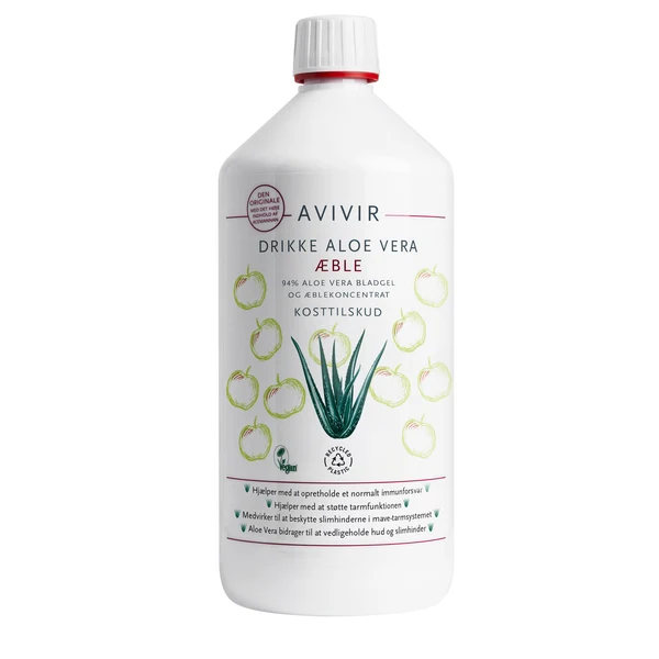 Avivir Aloe Vera Drik Æble 1000 ml
