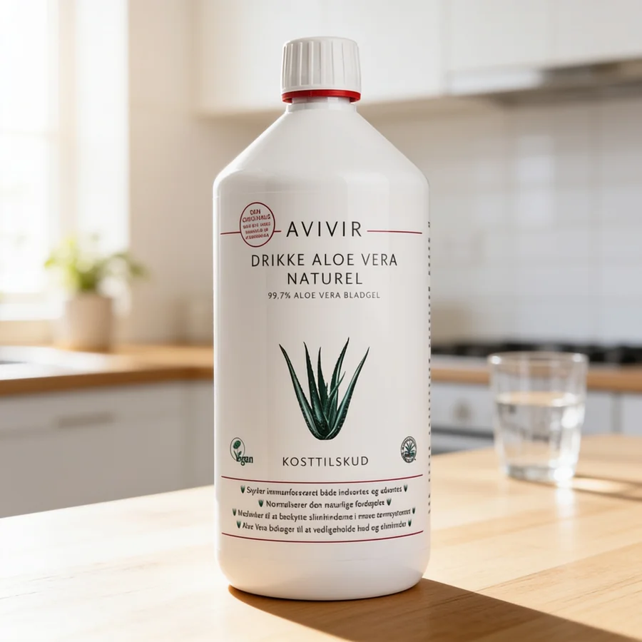 Avivir Aloe Vera Drik Naturel 1000 ml i et hverdagsmiljø