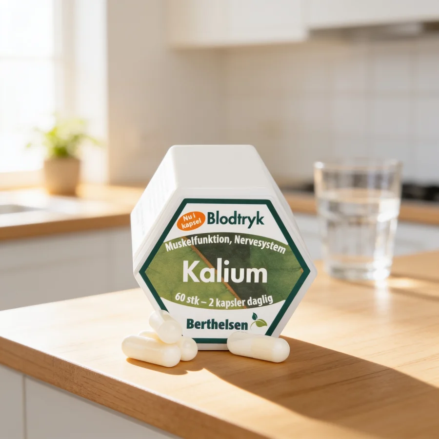Berthelsen Kalium 300 mg i et hverdagsmiljø