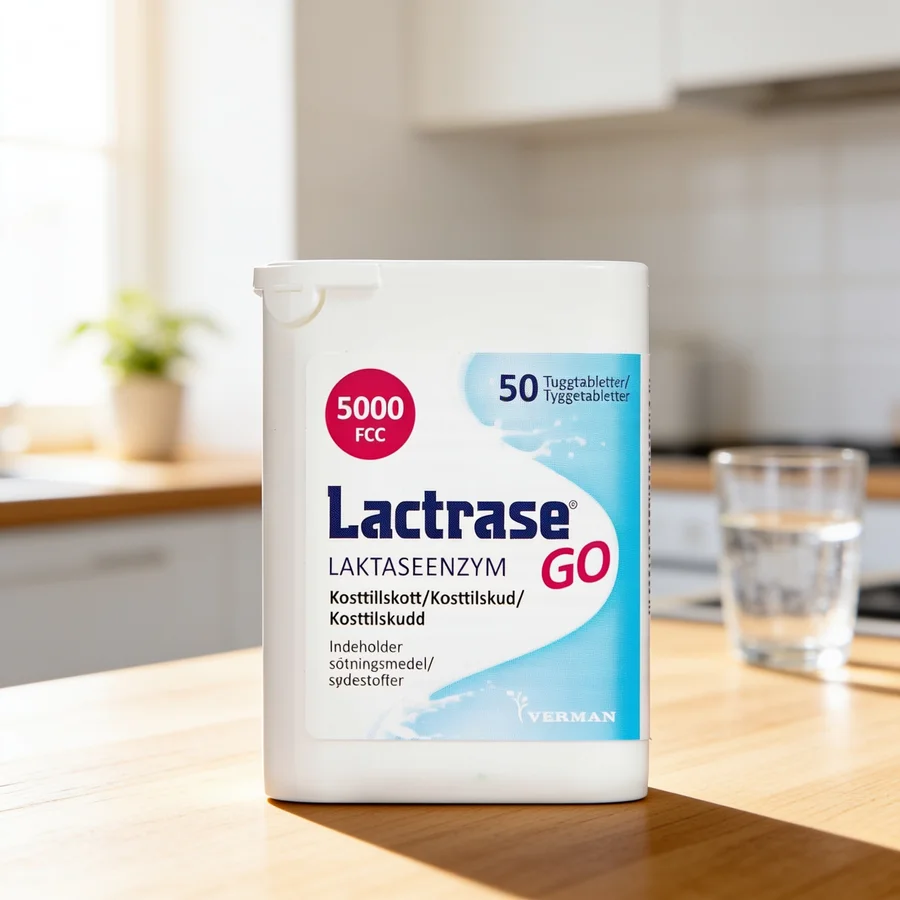 Lactrase GO Tyggetabletter i et hverdagsmiljø