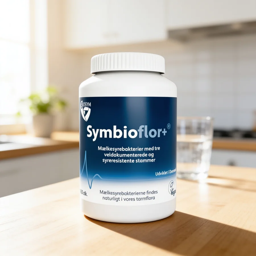 Biosym Symbioflor+ (160 kaps.) i et hverdagsmiljø
