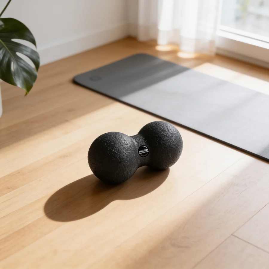 Blackroll DuoBall 8 cm i et hverdagsmiljø