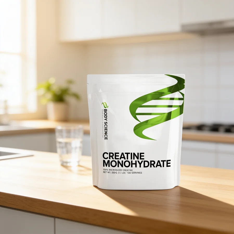 Body Science Creatine Monohydrate i et hverdagsmiljø