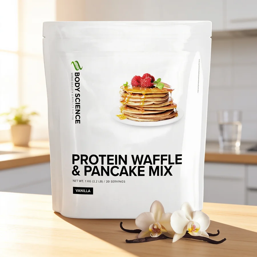 Body Science Protein Pancake Mix i et hverdagsmiljø