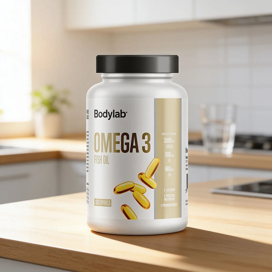 Bodylab Omega-3 650 mg i et hverdagsmiljø