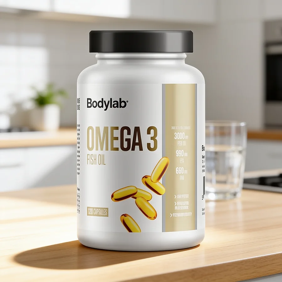 Bodylab Omega 3 300mg (90 stk) i et hverdagsmiljø