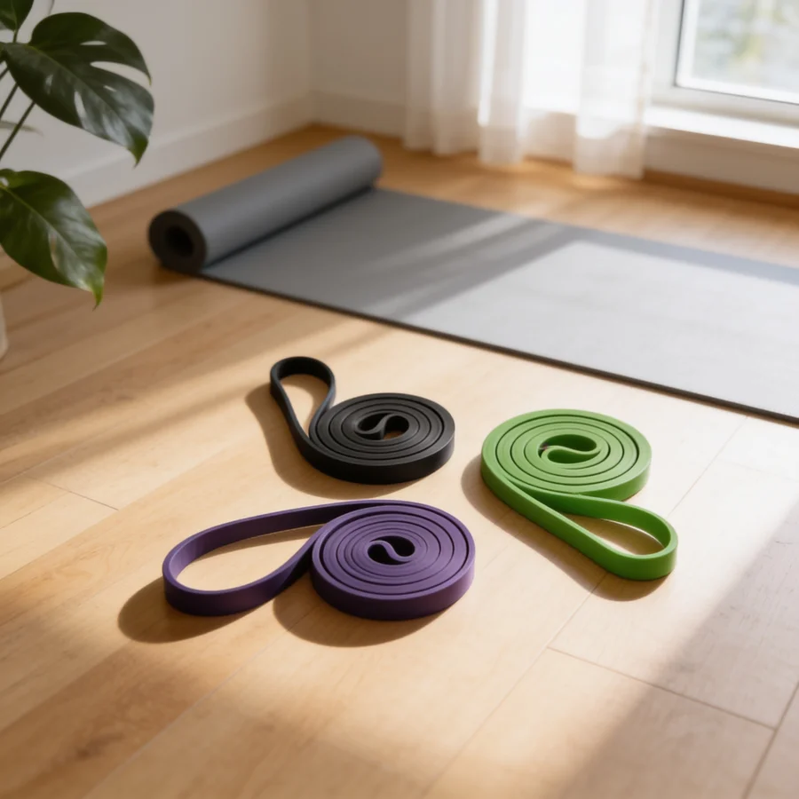 Bodylab Resistance Rubber Bands i et hverdagsmiljø