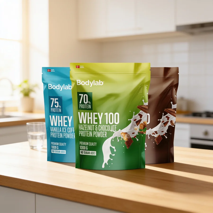 Bodylab Whey 100 (1 kg) i et hverdagsmiljø