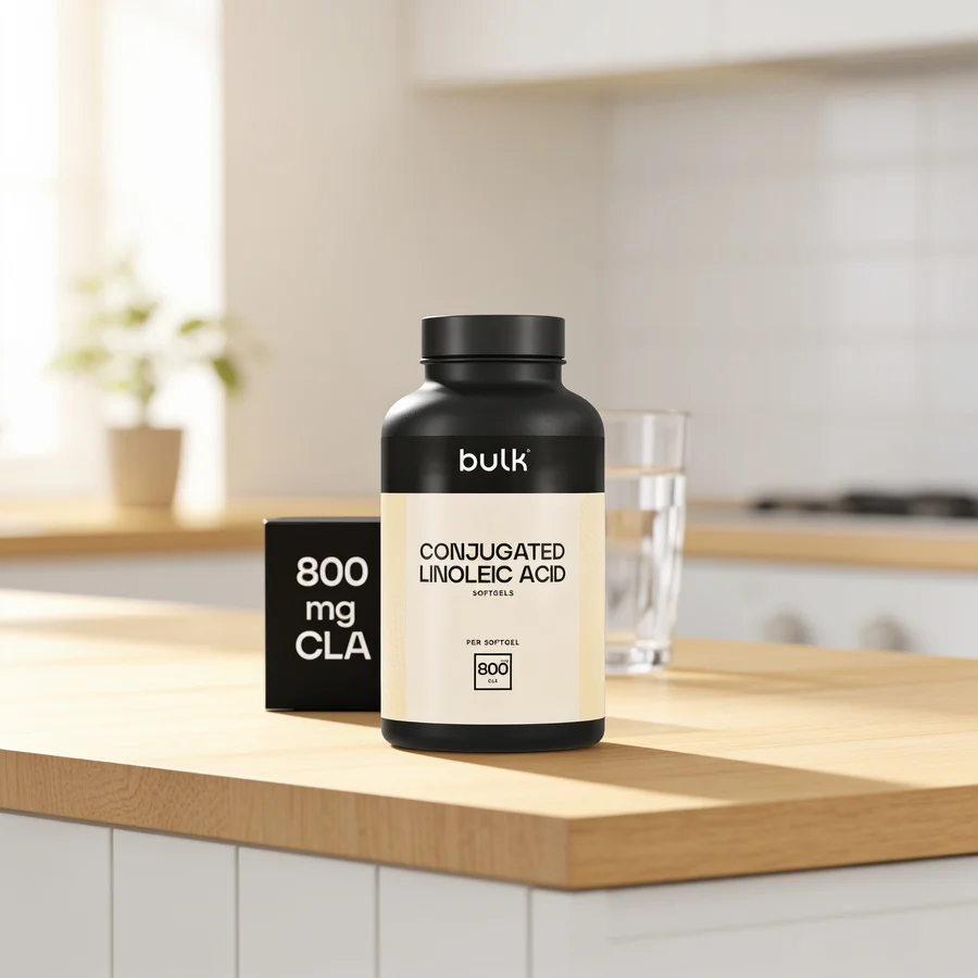 Bulk Conjugated Linoleic Acid (CLA) Softgels 800 mg i et hverdagsmiljø