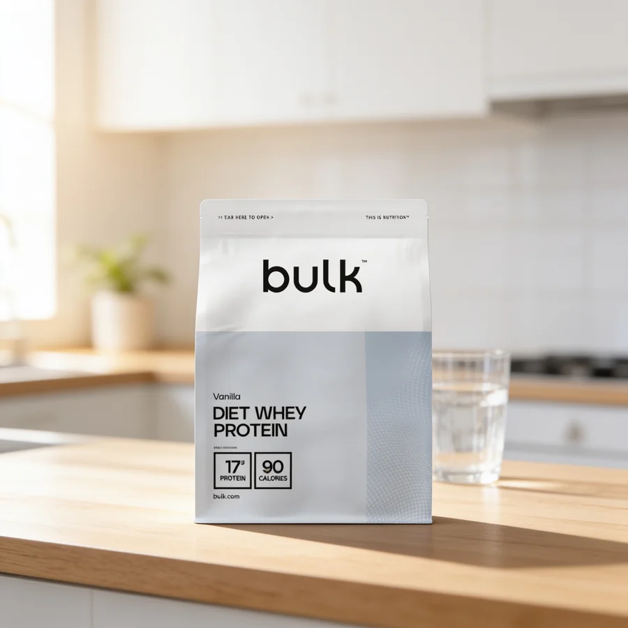 Bulk Diet Whey Protein i et hverdagsmiljø