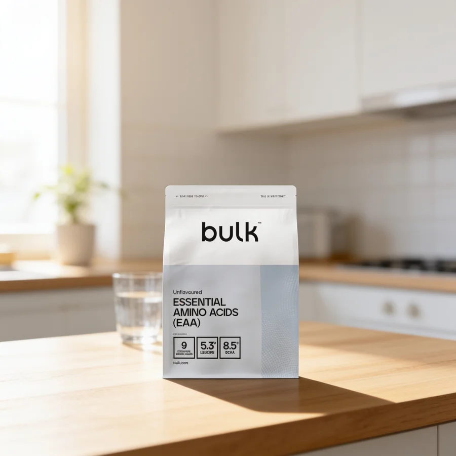 Bulk Essentielle Aminosyrer (EAA-pulver) i et hverdagsmiljø