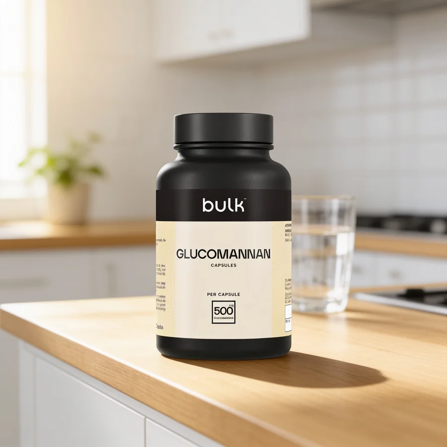Glucomannan (Konjac) Kapsler 500 mg i et hverdagsmiljø