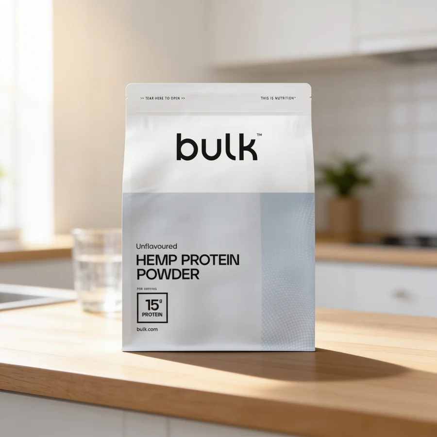 Bulk Hamp Proteinpulver i et hverdagsmiljø