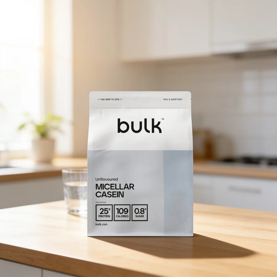 Bulk Kaseinproteinpulver (Micellar Casein) i et hverdagsmiljø