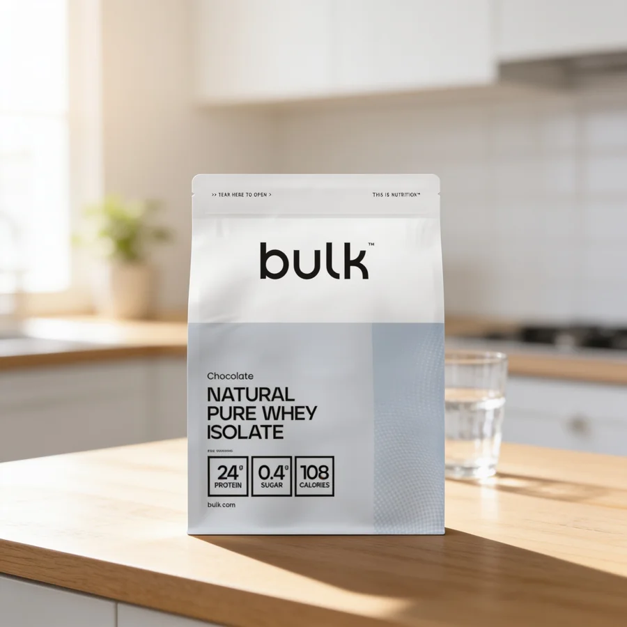 Bulk Natural Pure Whey Isolate i et hverdagsmiljø
