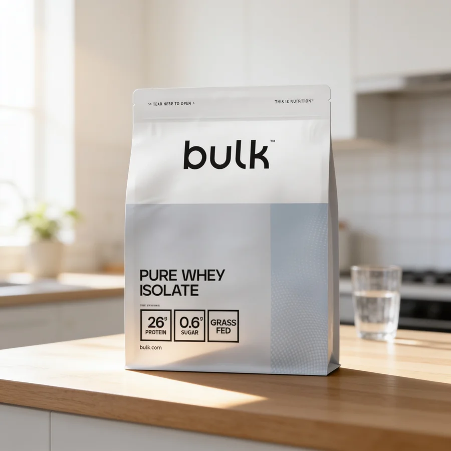 Bulk Pure Whey Isolate 90 i et hverdagsmiljø