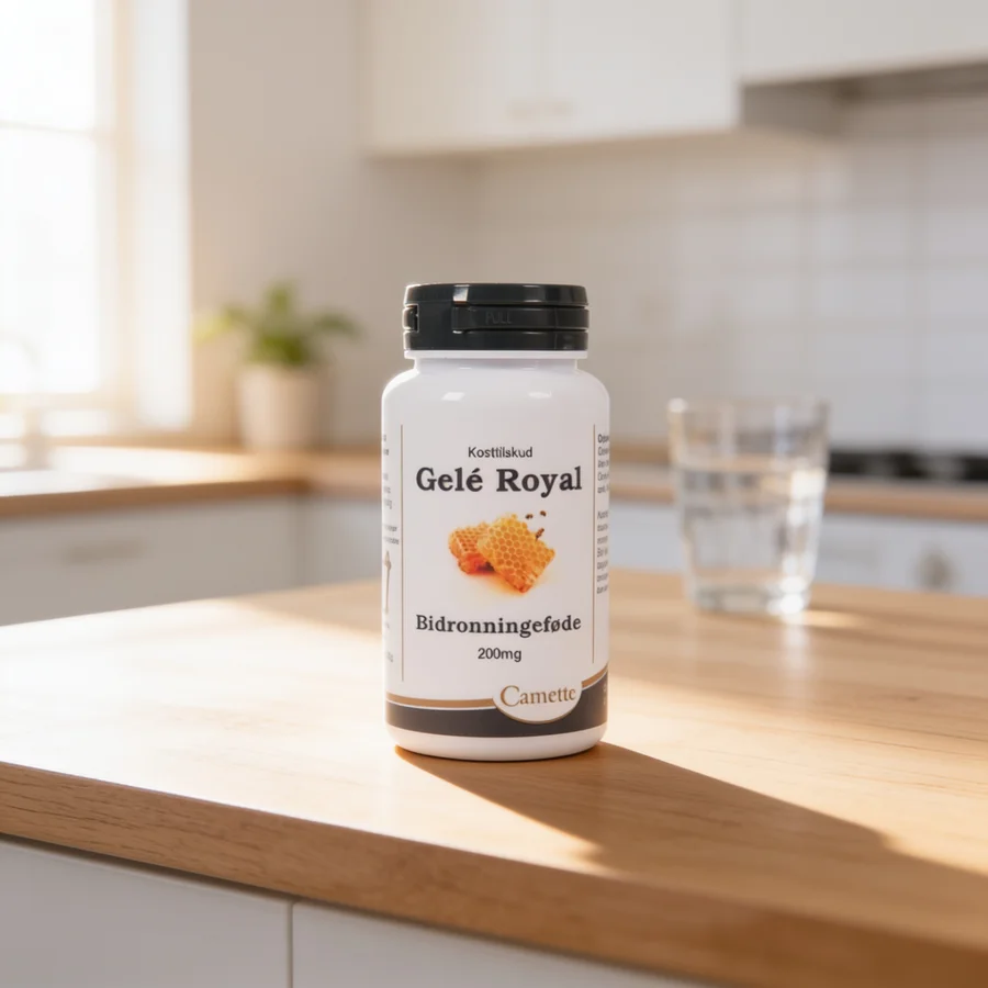 Camette Gelé Royal med Salvie + Vitamin B6, 120 kapsler i et hverdagsmiljø