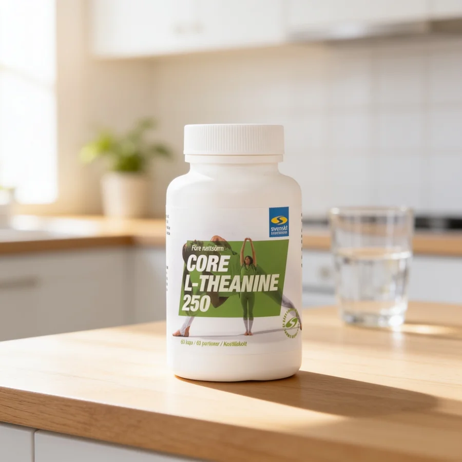 Core L-theanine 250 i et hverdagsmiljø