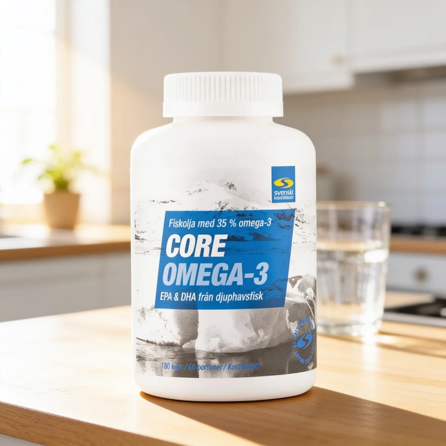 Core Omega-3 (180 kapsler) i et hverdagsmiljø