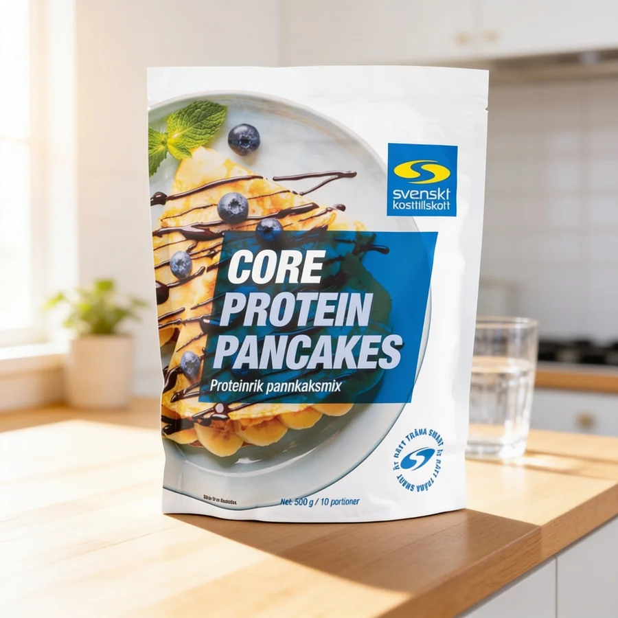 Core Protein Pancakes i et hverdagsmiljø