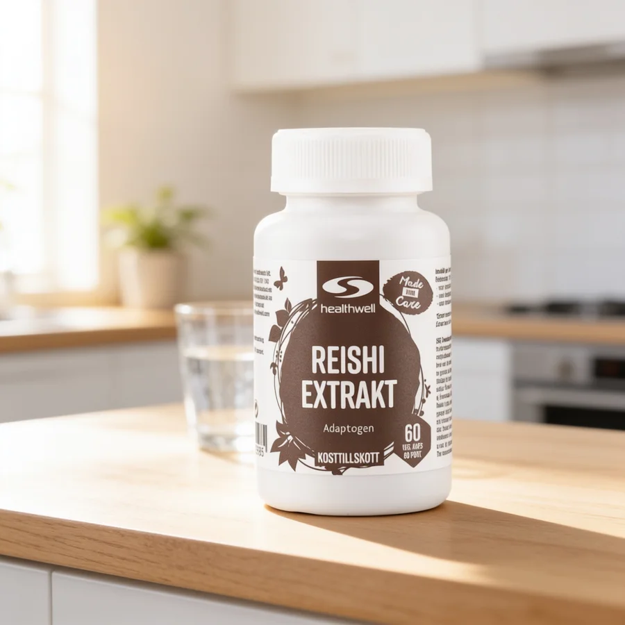 Core Reishi Extrakt i et hverdagsmiljø