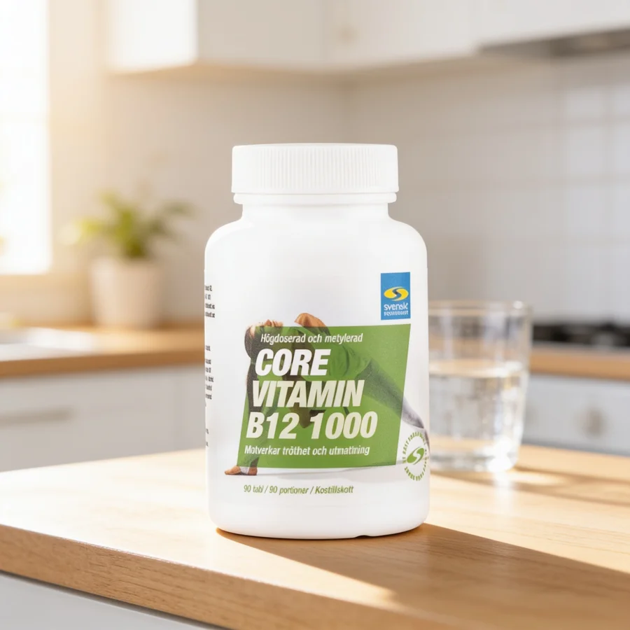 Core Vitamin B12 1000 i et hverdagsmiljø