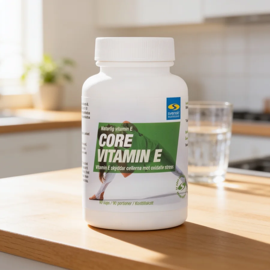Core Vitamin E 200 IE i et hverdagsmiljø