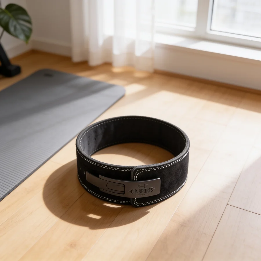C.P. Sports Powerlifting Lever Belt i et hverdagsmiljø