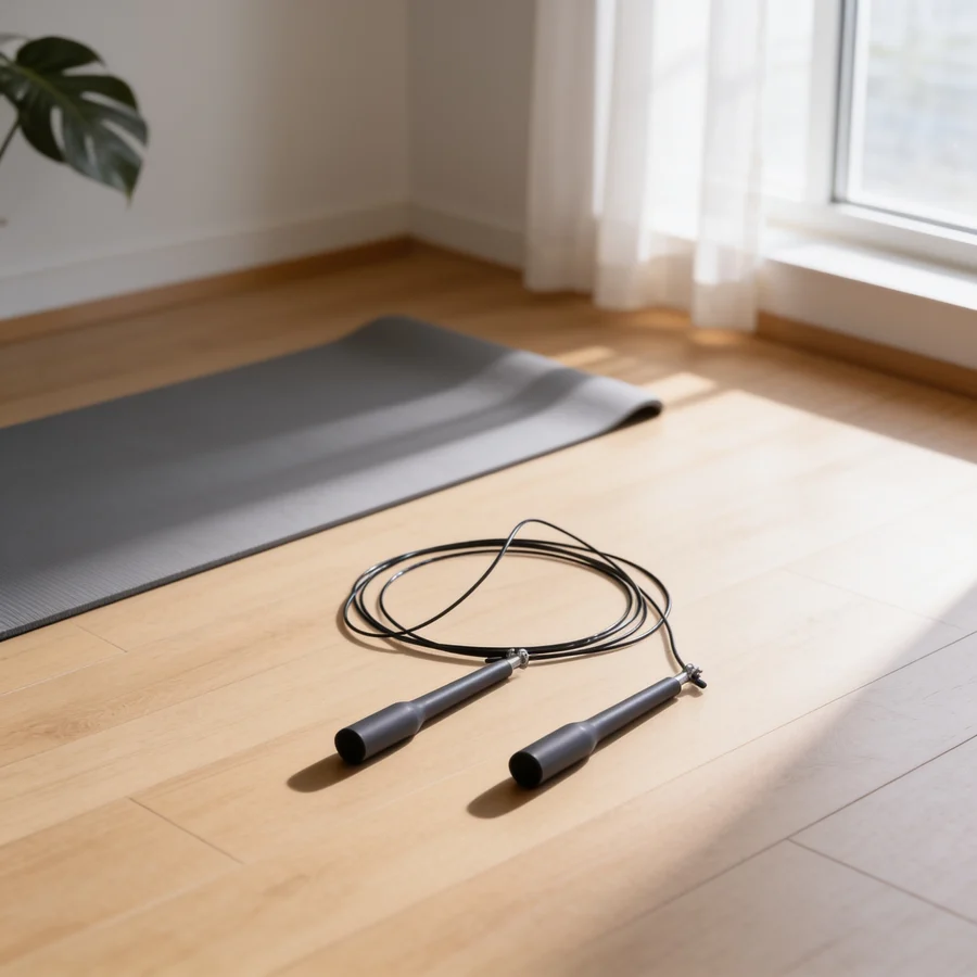 Crossmaxx Speed Rope Sjippetov i et hverdagsmiljø