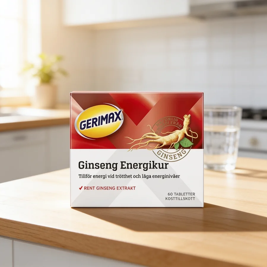 Gerimax Ginseng Energikur i et hverdagsmiljø