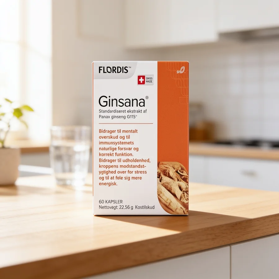 Ginsana G115 Standardiseret Ekstrakt af Panax Ginseng i et hverdagsmiljø