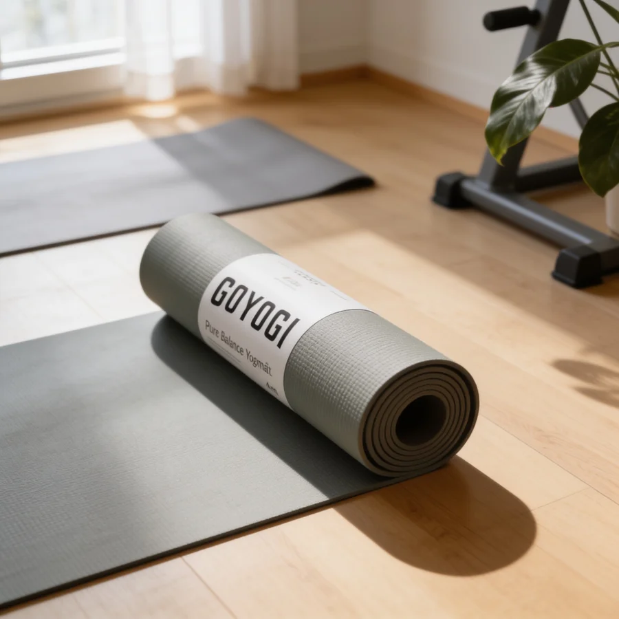 GoYogi Pure Balance Yogamåtte 4 mm i et hverdagsmiljø