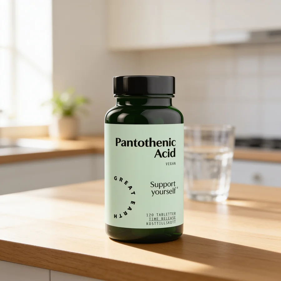 Great Earth Pantothenic Acid i et hverdagsmiljø