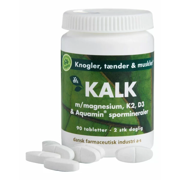 Kalk m/Magnesium, K2 og D3 (Aquamin)
