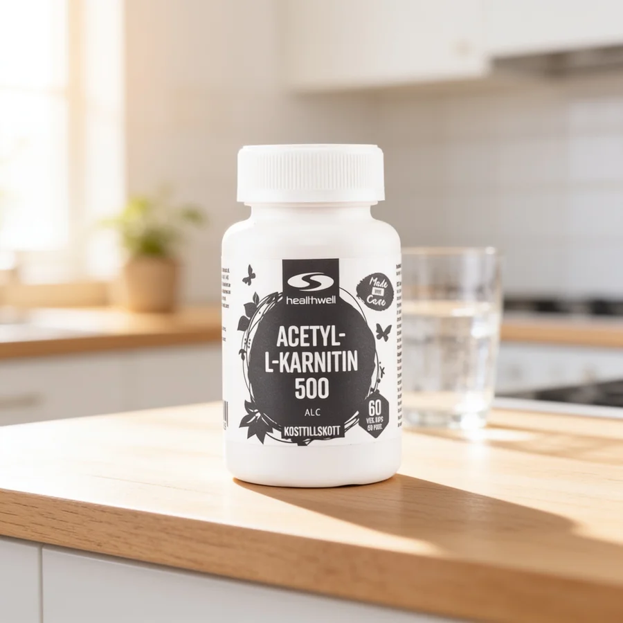 Healthwell Acetyl L-Carnitin i et hverdagsmiljø