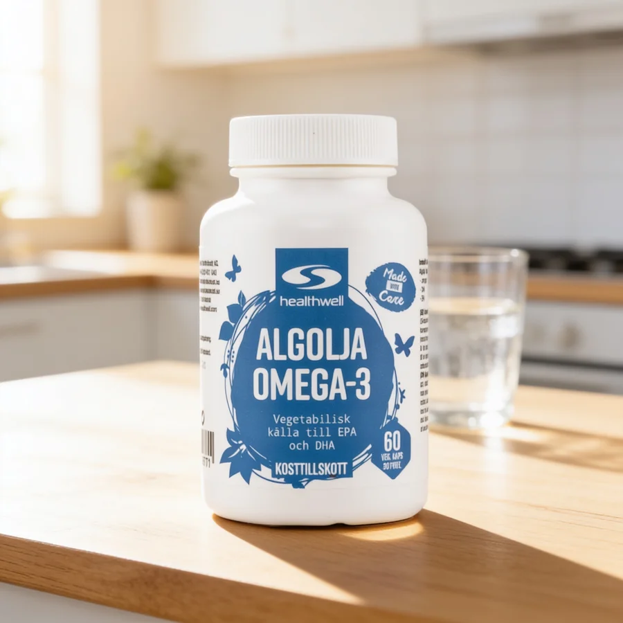 Healthwell Algeolie Omega-3 i et hverdagsmiljø
