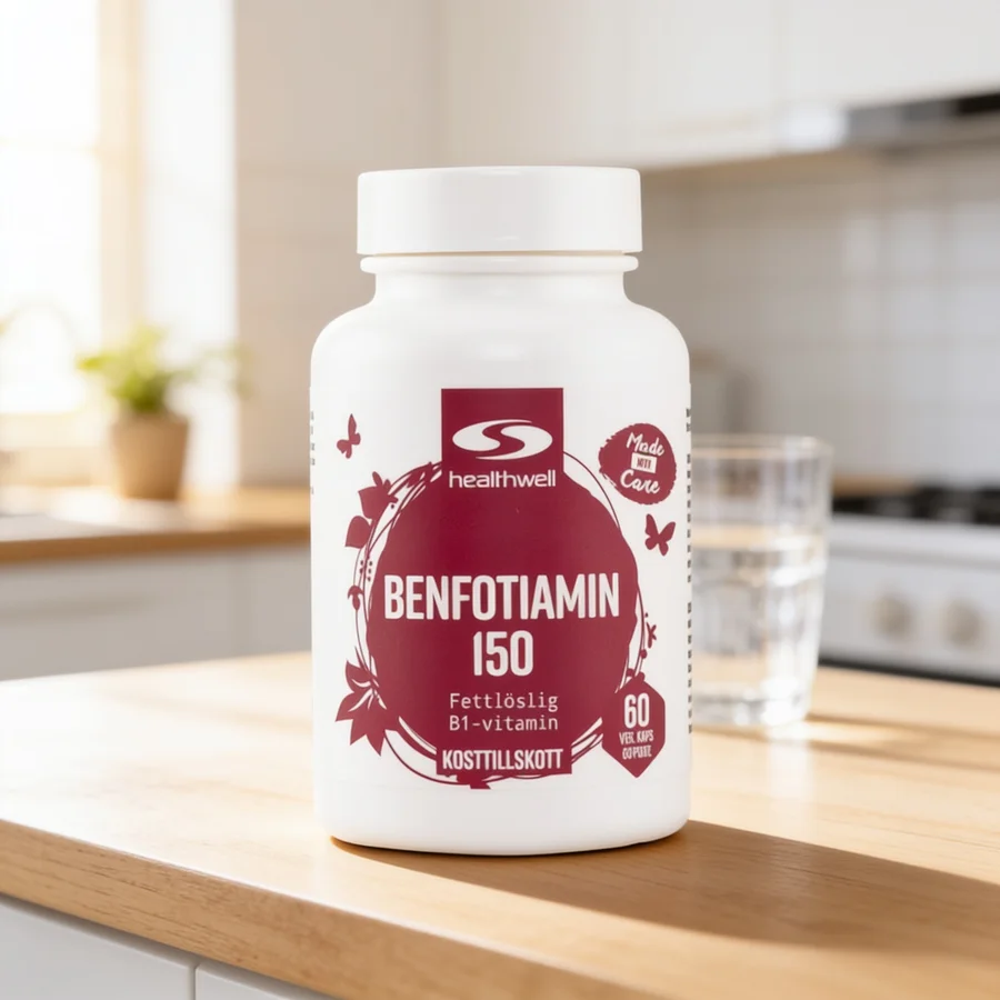 Healthwell Benfotiamin 150 i et hverdagsmiljø