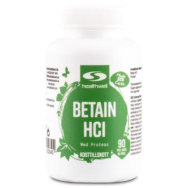 Healthwell Betain HCL + Protease