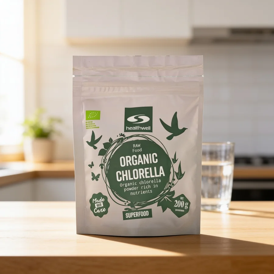 Healthwell Chlorella EKO i et hverdagsmiljø