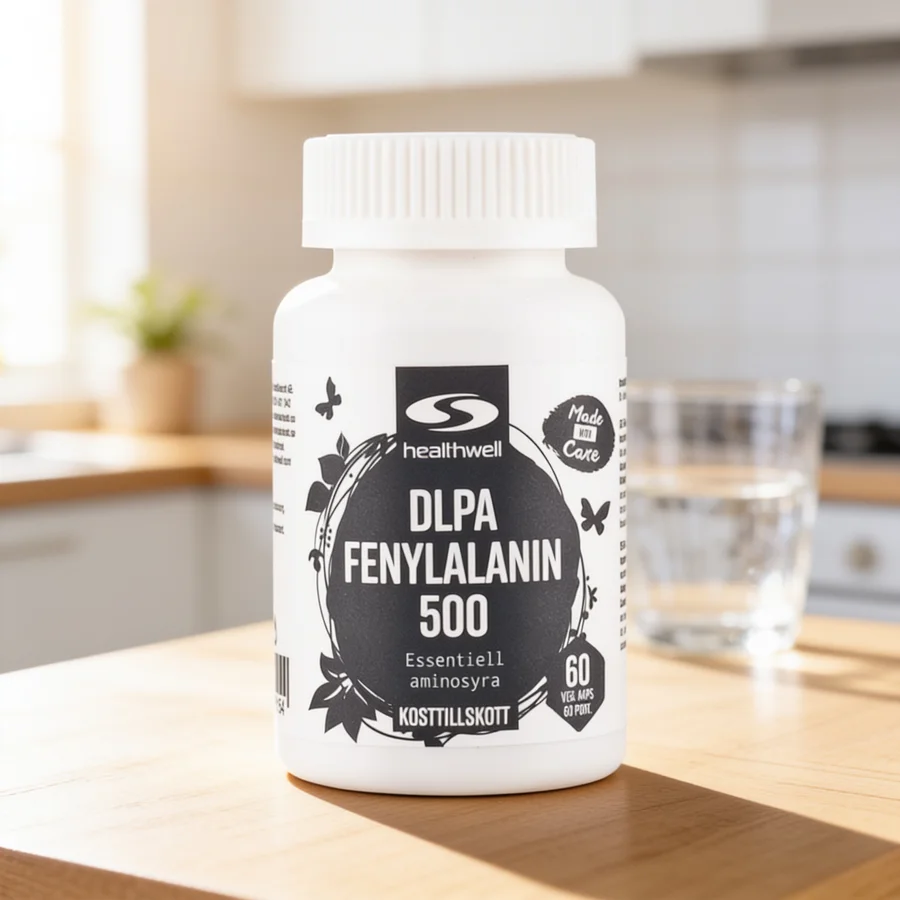 Healthwell DLPA Fenylalanin 500 i et hverdagsmiljø