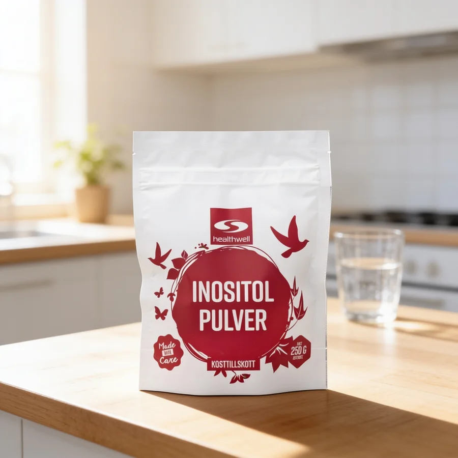 Healthwell Inositol Pulver i et hverdagsmiljø