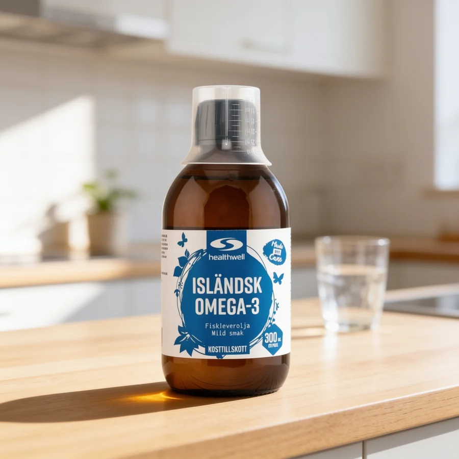 Healthwell Islandsk Omega-3 i et hverdagsmiljø