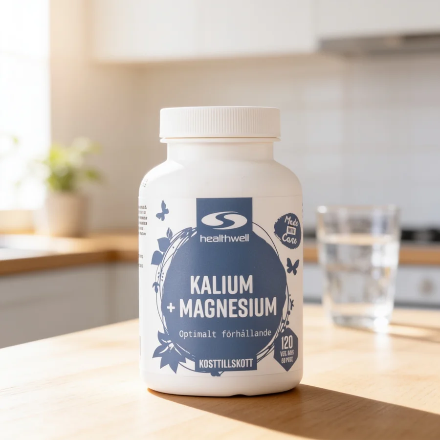 Healthwell Kalium+Magnesium i et hverdagsmiljø