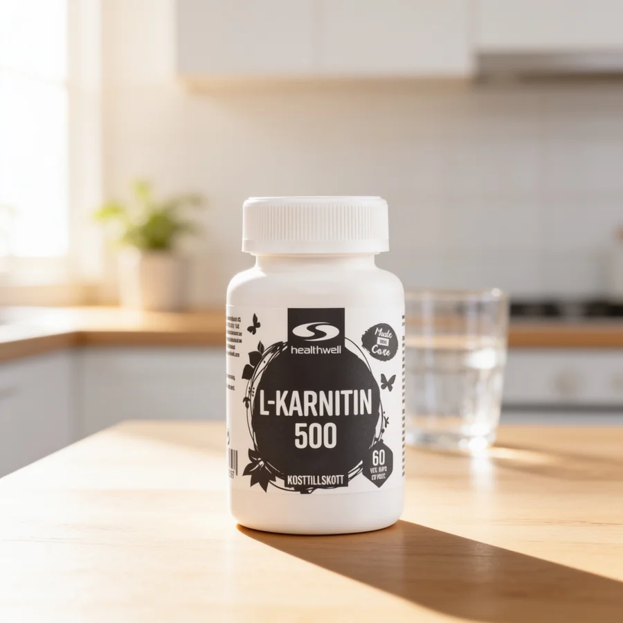 Healthwell L-carnitin 500 i et hverdagsmiljø