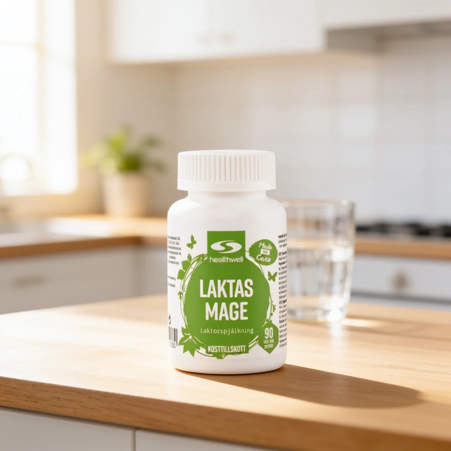 Healthwell Laktase Mave i et hverdagsmiljø