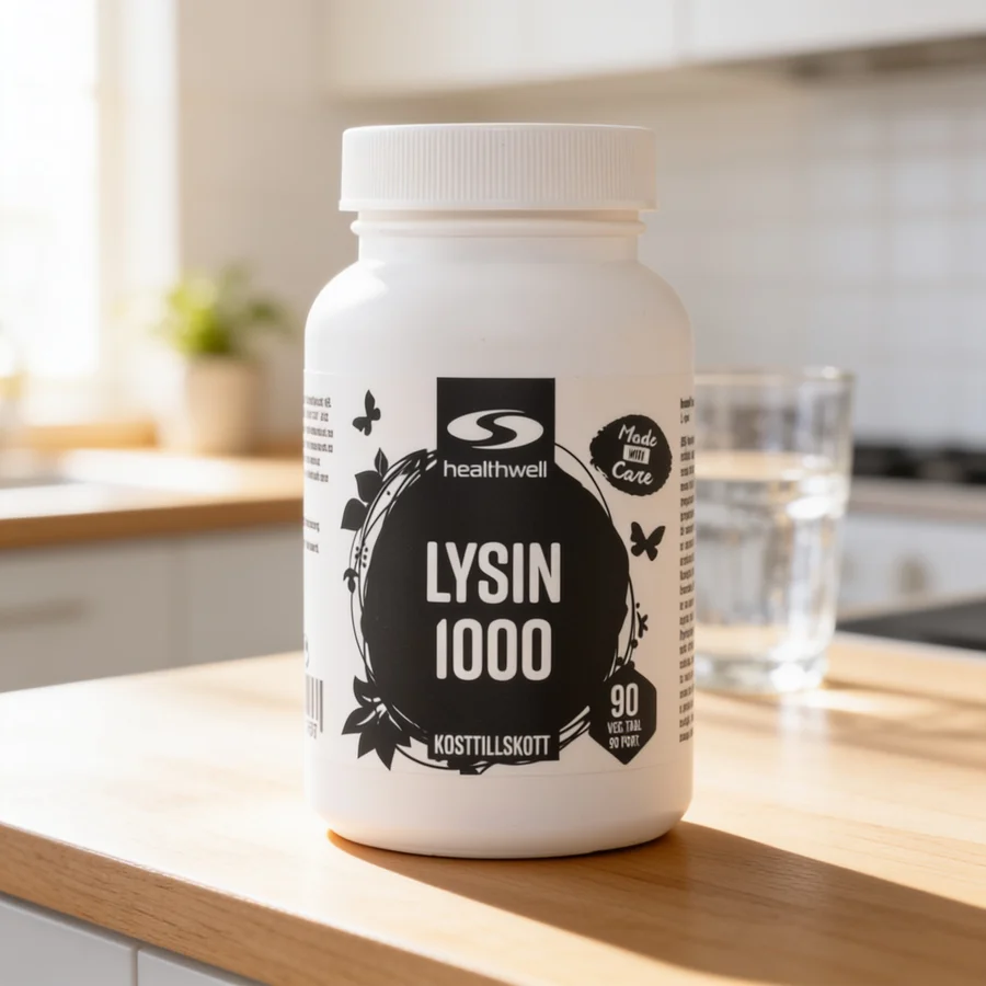 Healthwell Lysin 1000 i et hverdagsmiljø