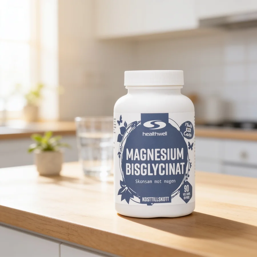 Healthwell Magnesium Bisglycinat i et hverdagsmiljø