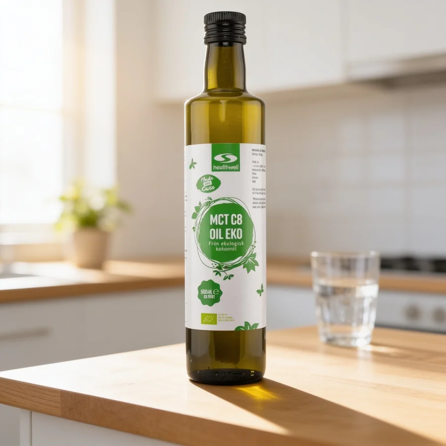 Healthwell MCT C8 Oil ØKO i et hverdagsmiljø