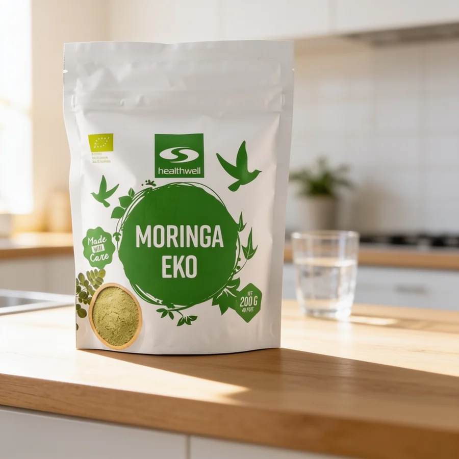 Healthwell Moringa ØKO i et hverdagsmiljø
